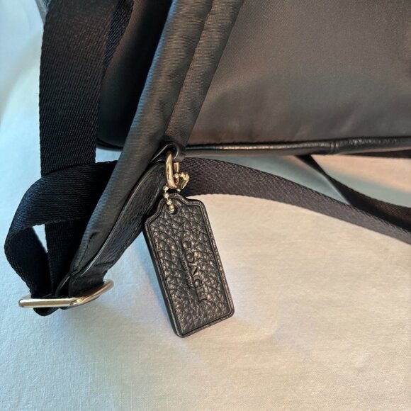 Coach Black Pebbled Leather Mini Charlie Backpack Gold Hardware Luxury - Picture 6 of 9